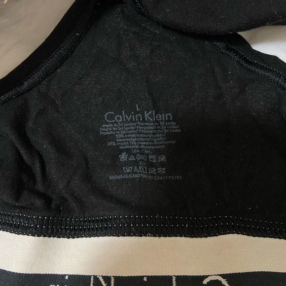 Calvin Klein Black Unlined Bralette Size L - Picture 6 of 6